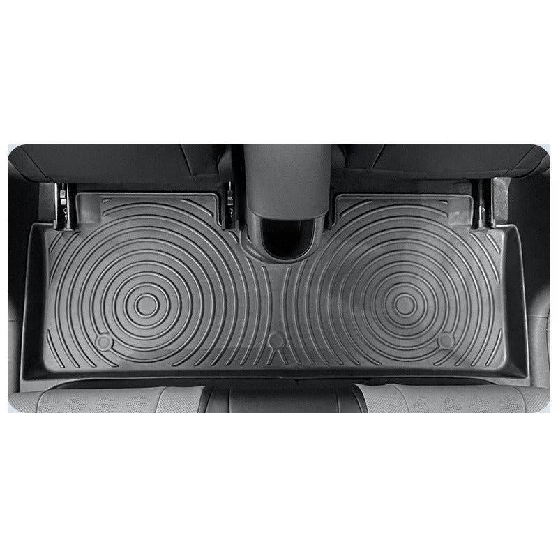 BYD Dolphin rear floor mat fitted in the car