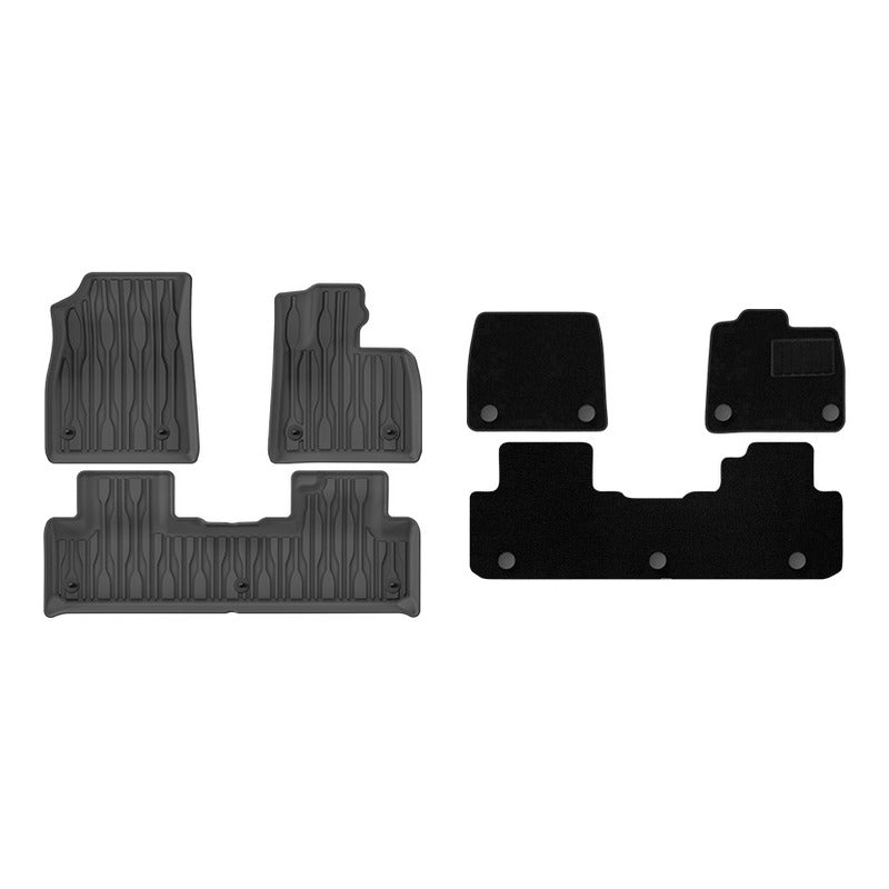 BYD Sealion 6 floor mats with the carpet layer on top, front and rear