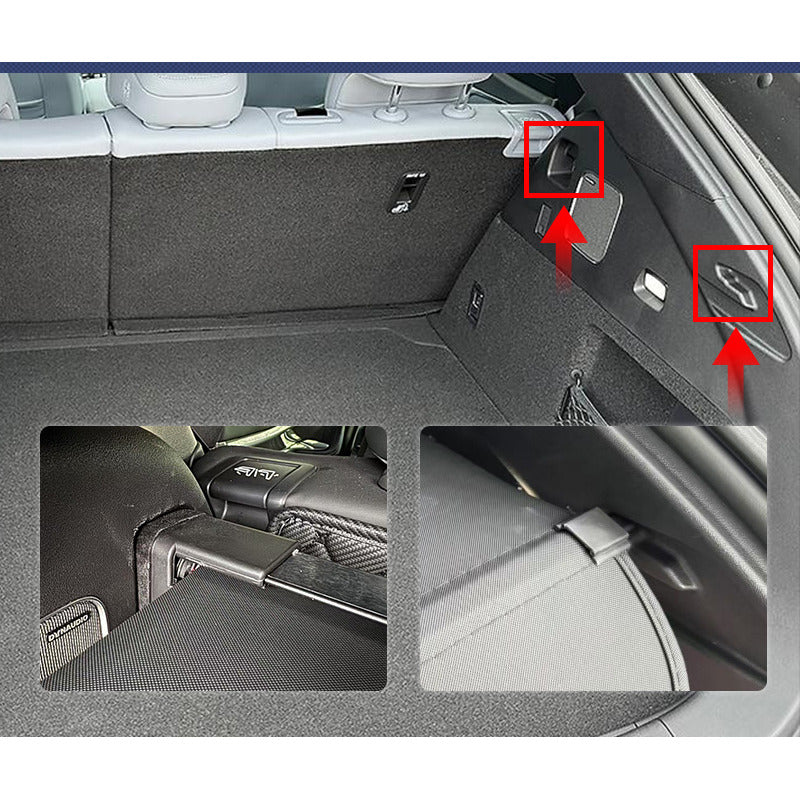 Fitting the cover to the existing mounting points in the BYD Sealion 7 boot, no drilling