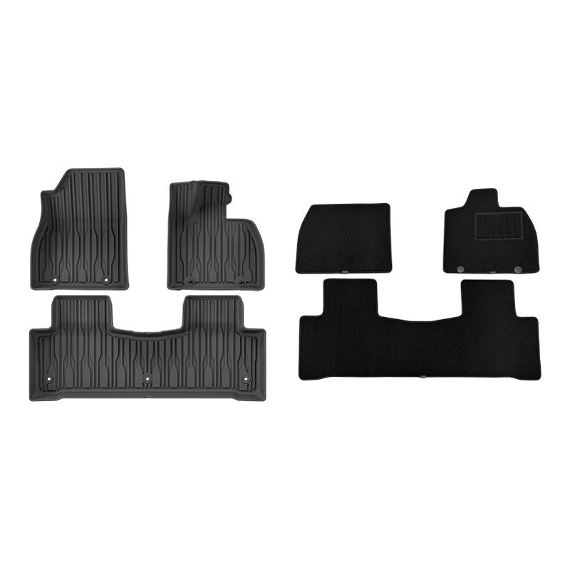 BYD Sealion 7 floor mats with the carpet layer on top, front and rear