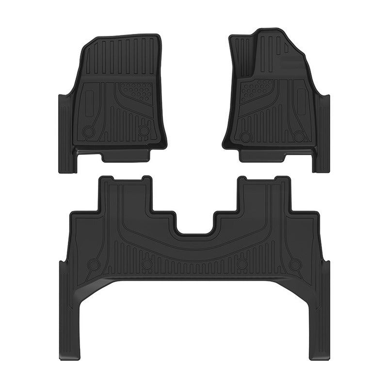 BYD Shark 6 floor mats with door sill mats, full set laid out