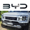 BYD Shark 6 front badge letters, and the badge fitted to the grille