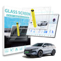 Dust-free HD glass screen protector with its installation frame and box