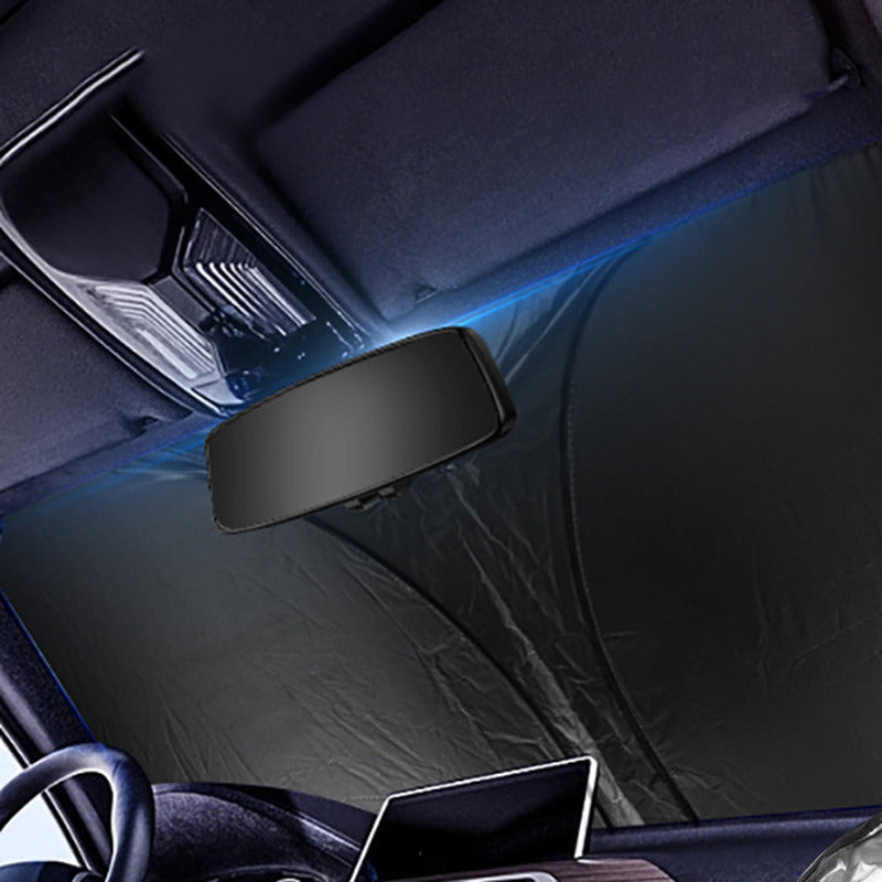 Sunshade fitted inside the front windscreen